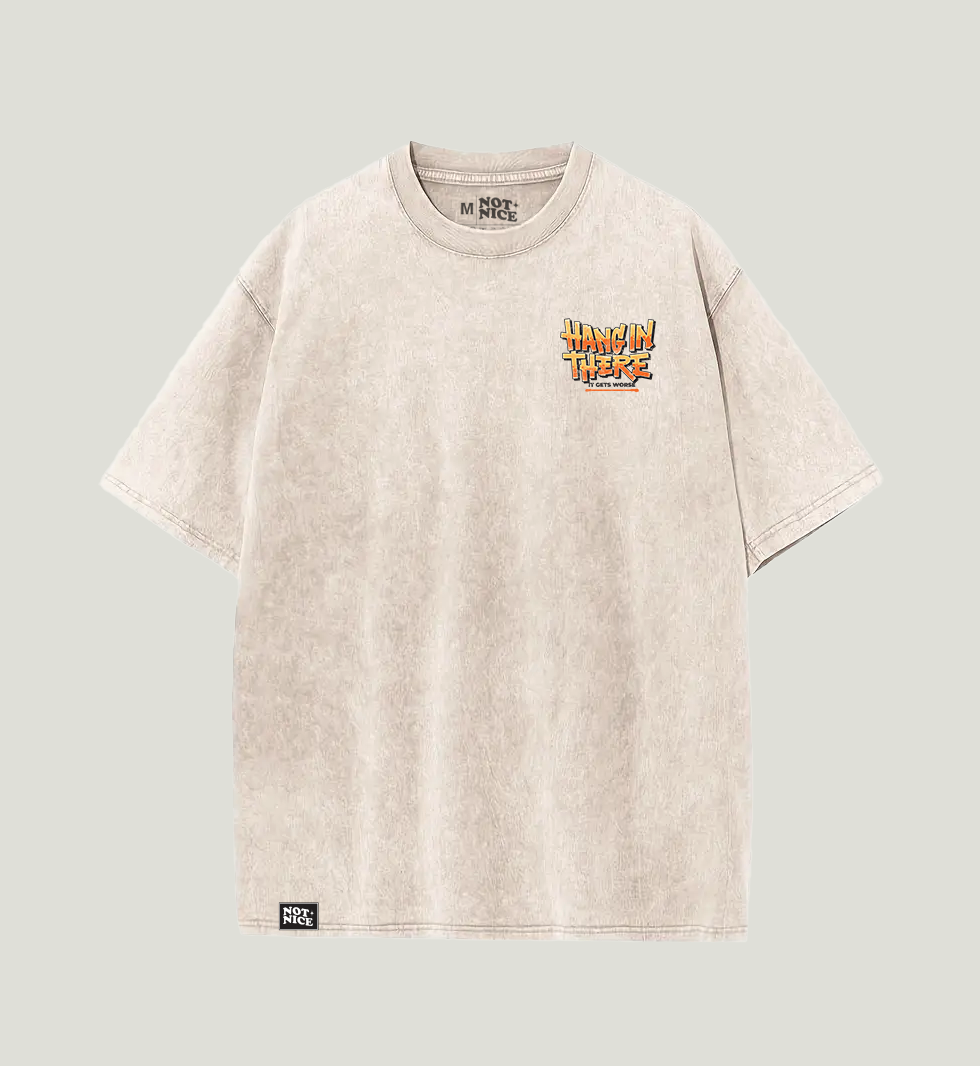‘It Gets Worse’ Tee - Oatmeal